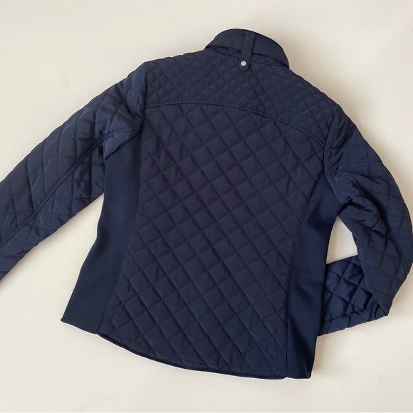 Tommy Hilfiger Quilted Navy Blue Full Zip Winter Jacket, Size S Small - Picture 11 of 15